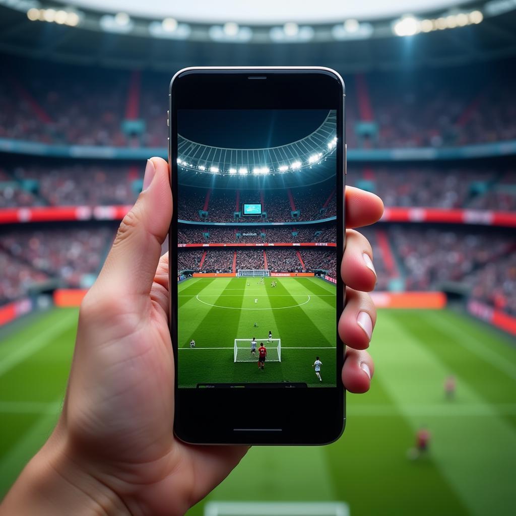 Live Football Streaming on Mobile Device