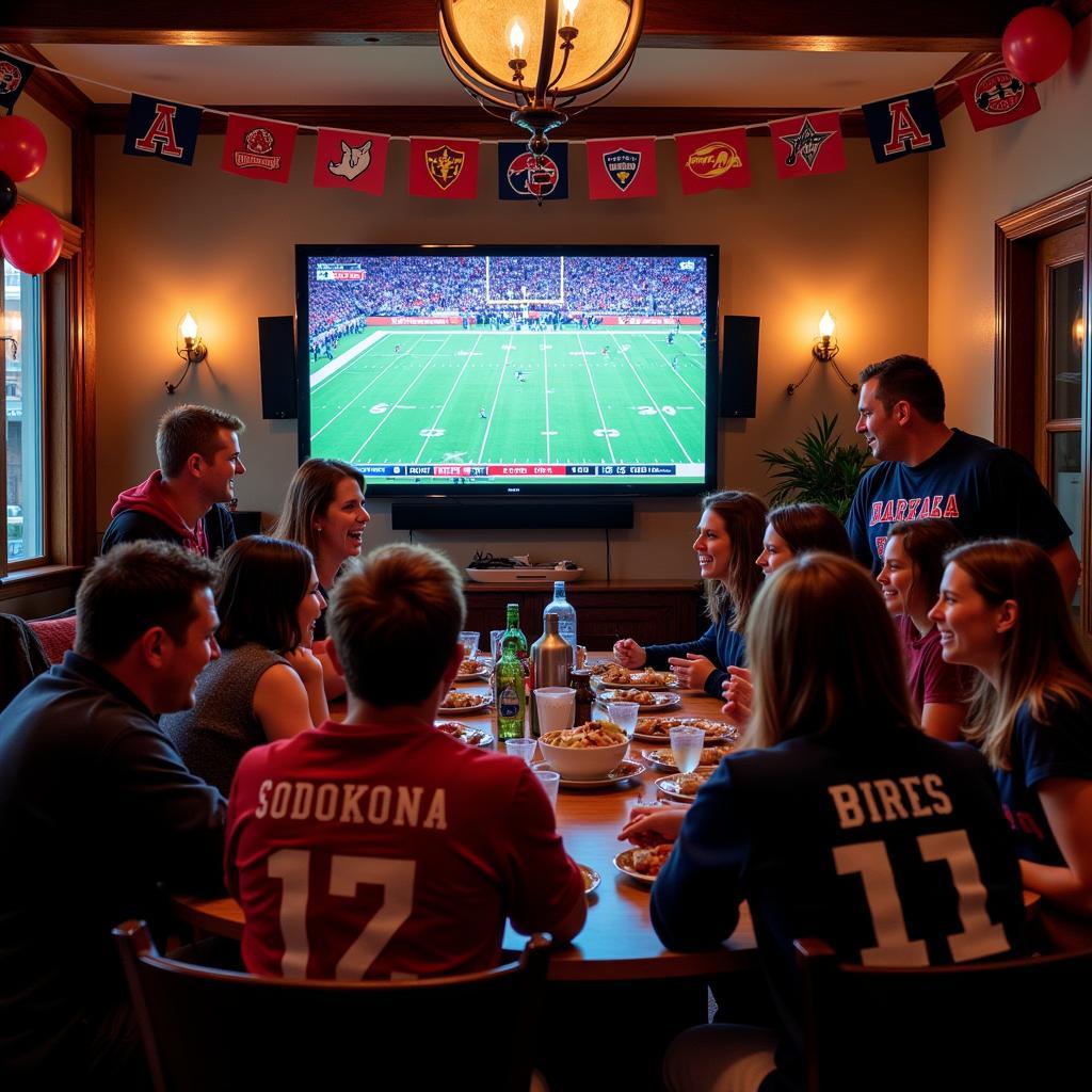 Football Bowl Game Watch Party