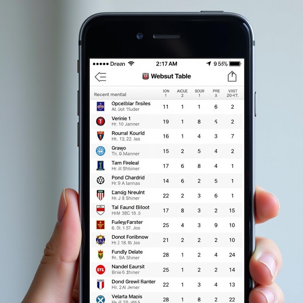 Football Championship Live Table Overview