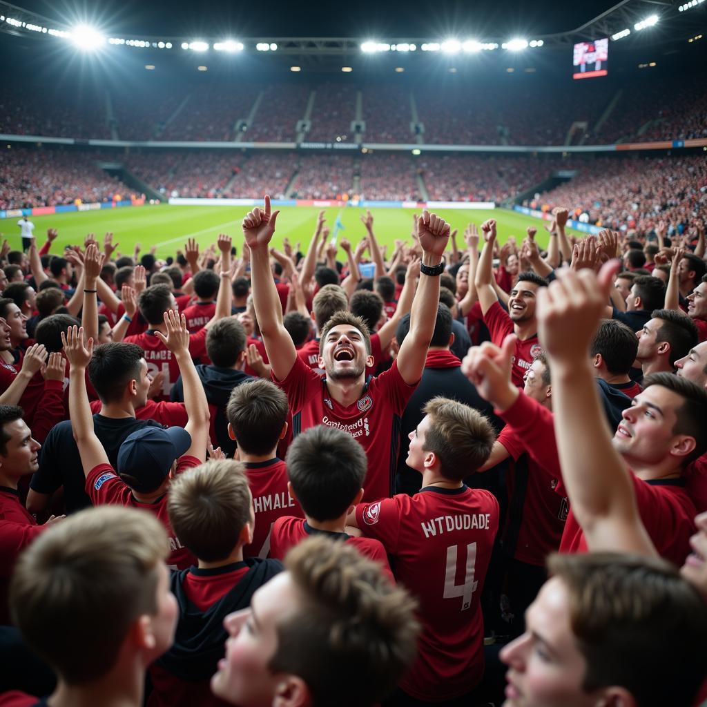 Football Fans United by Shared Passion