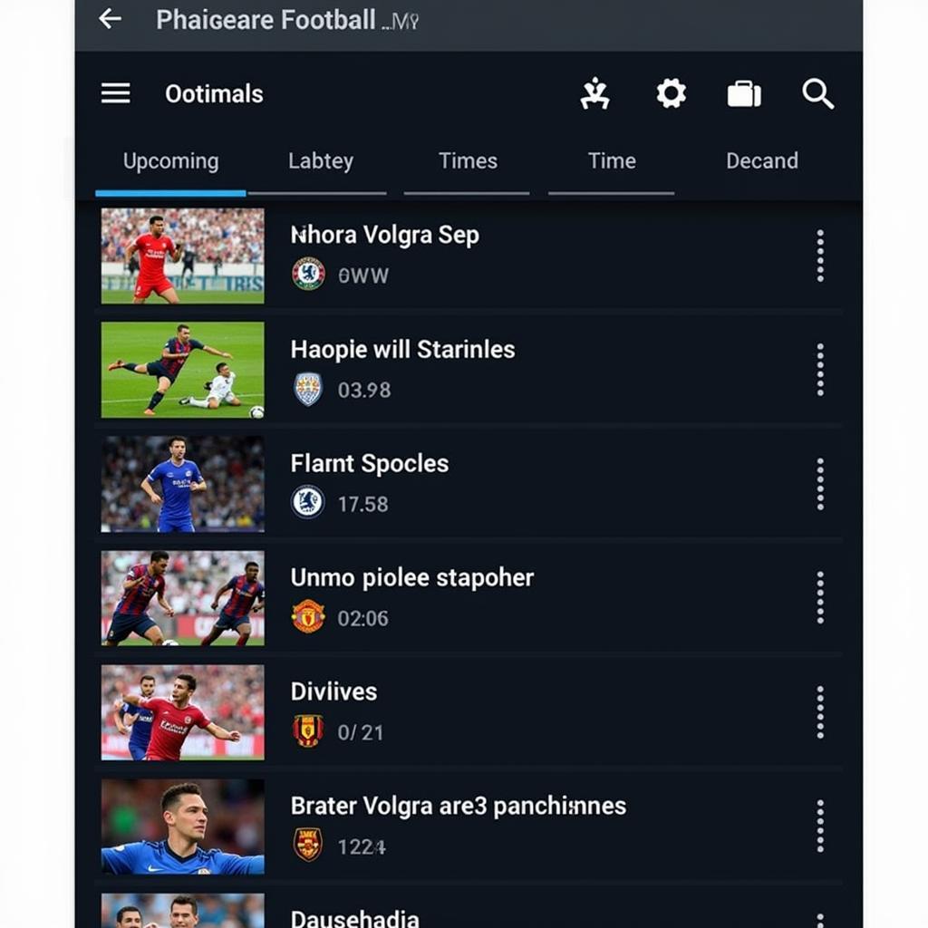 User-friendly Interface of Football Live APK