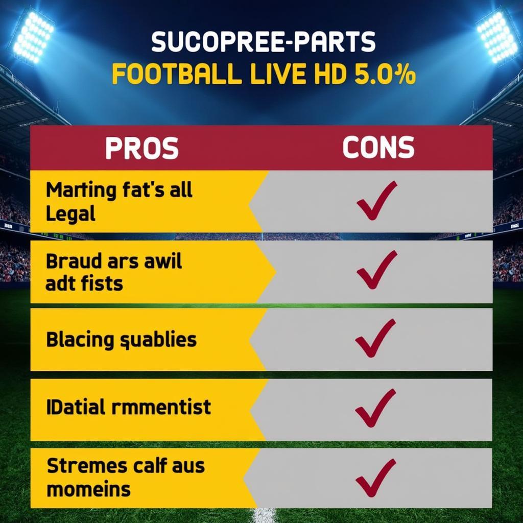 Football Live Streaming Comparison