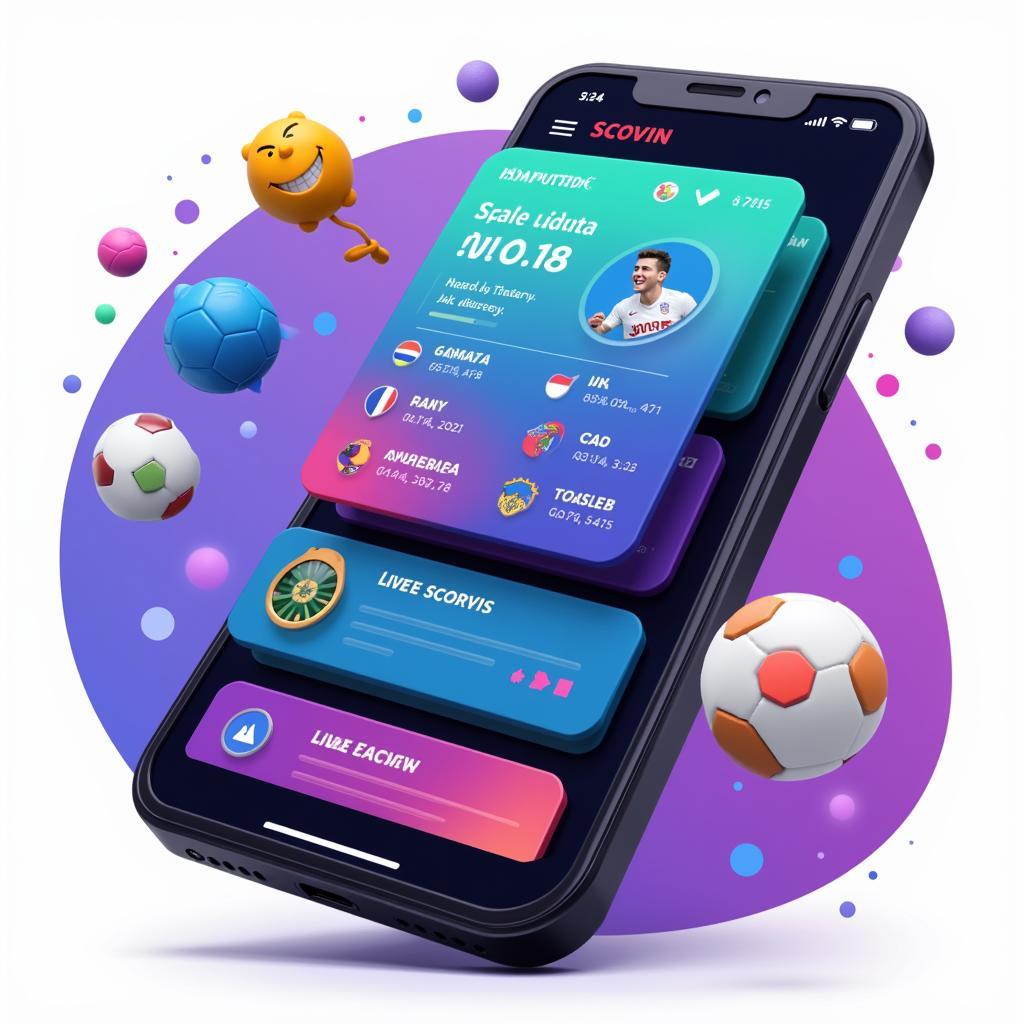 Modern Football Player App Interface