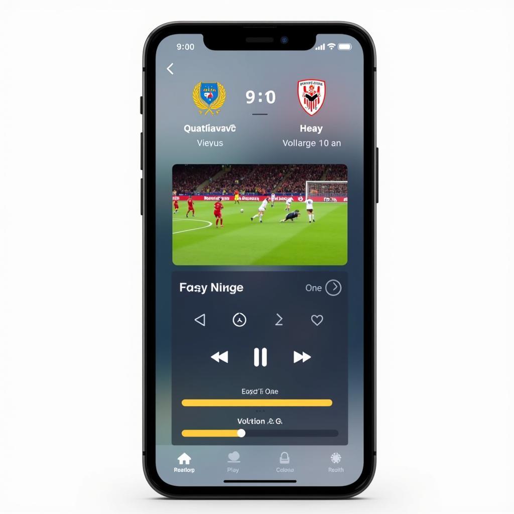 User-friendly interface of a football replay and live APK