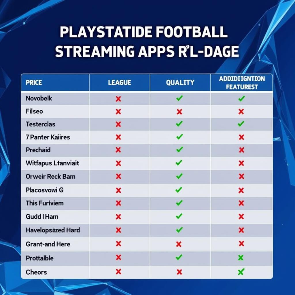 Football Streaming App Comparison on PlayStation