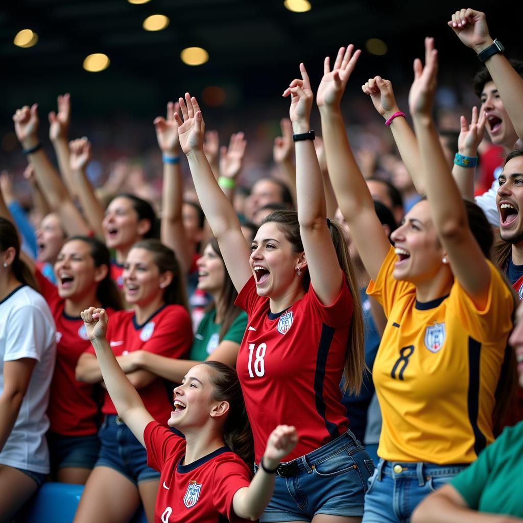 Fans at the 2019 Women's World Cup