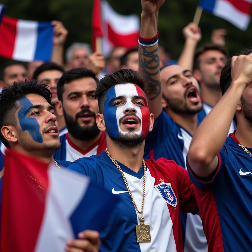 France Football Fans Cheering