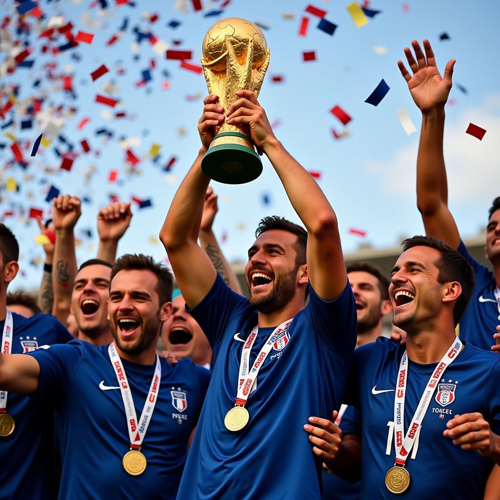 France World Cup 2018 Champions: Celebrating their victory