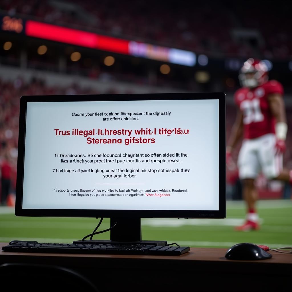 Free Alabama Football Streams - Exercise Caution