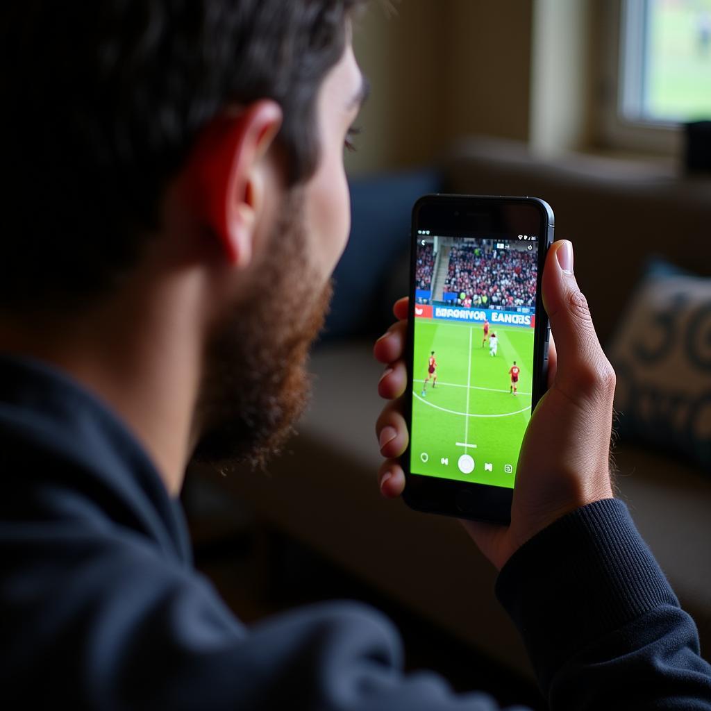 Free Live Football Streaming App on Mobile Device