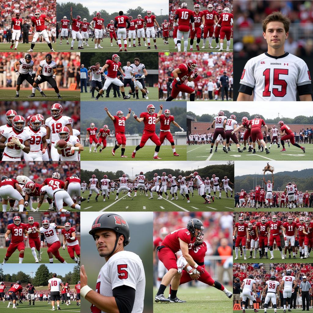 Frostburg State Football Historic Moments Collage