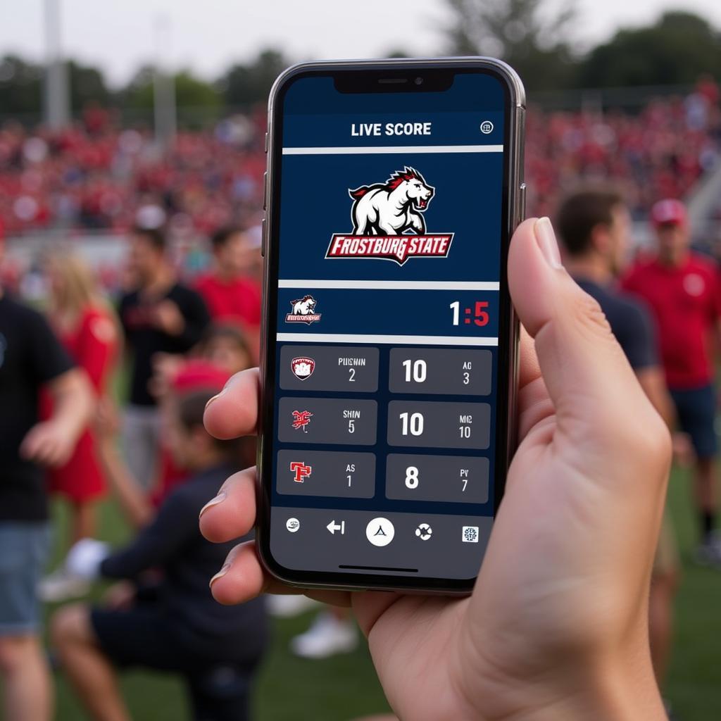 Frostburg State Football Live Score Update on Mobile Phone