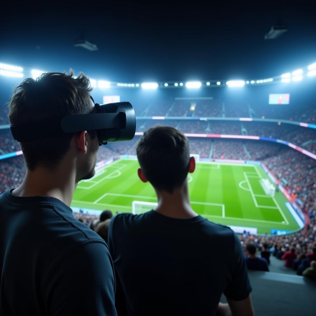 Virtual reality football streaming