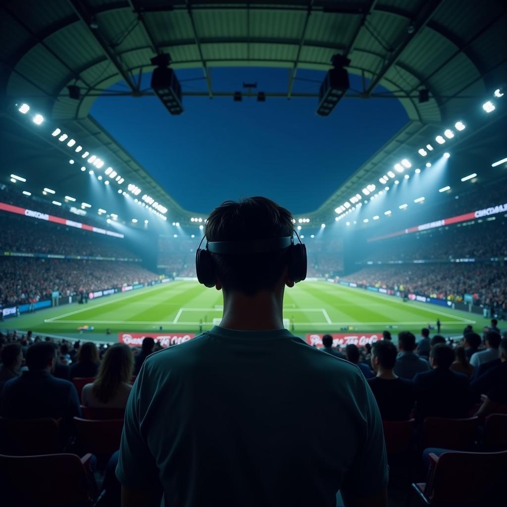 Futuristic Representation of VR Football Viewing