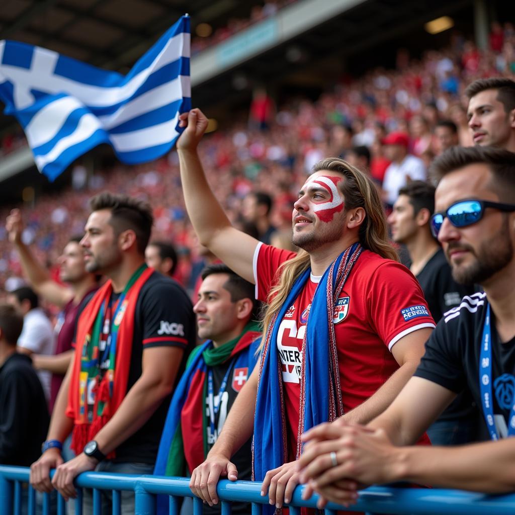 Georgia vs Greece Fans