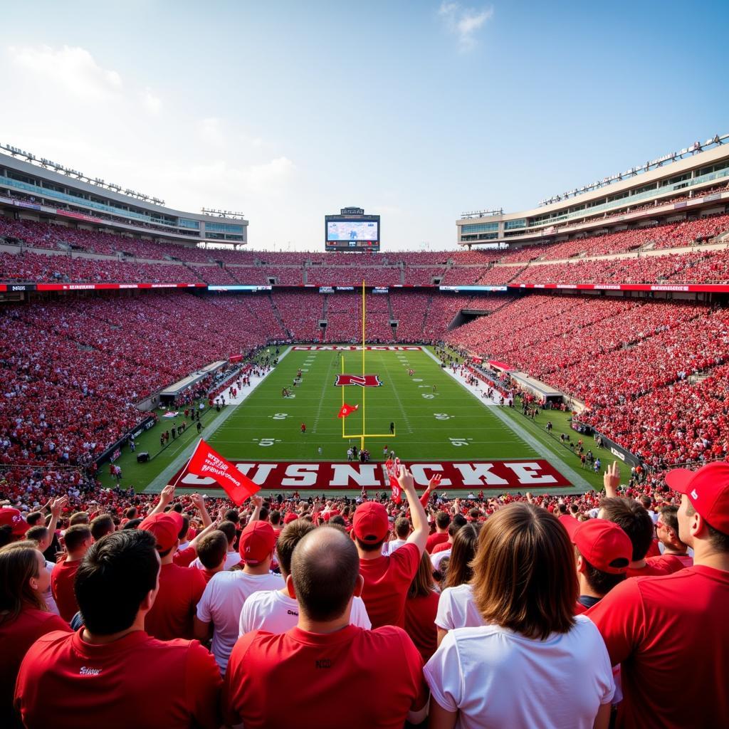 Husker Football Stadium Atmosphere