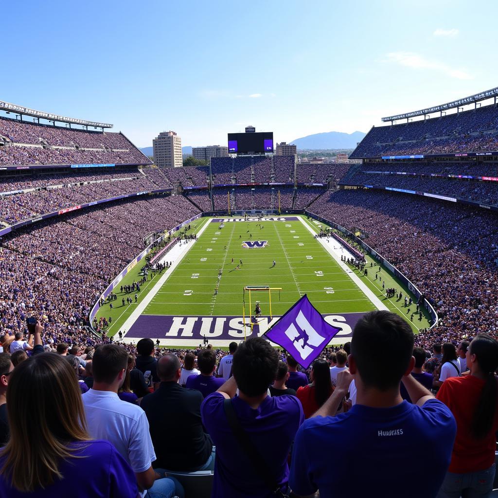 Husky Stadium Atmosphere During a Live Game