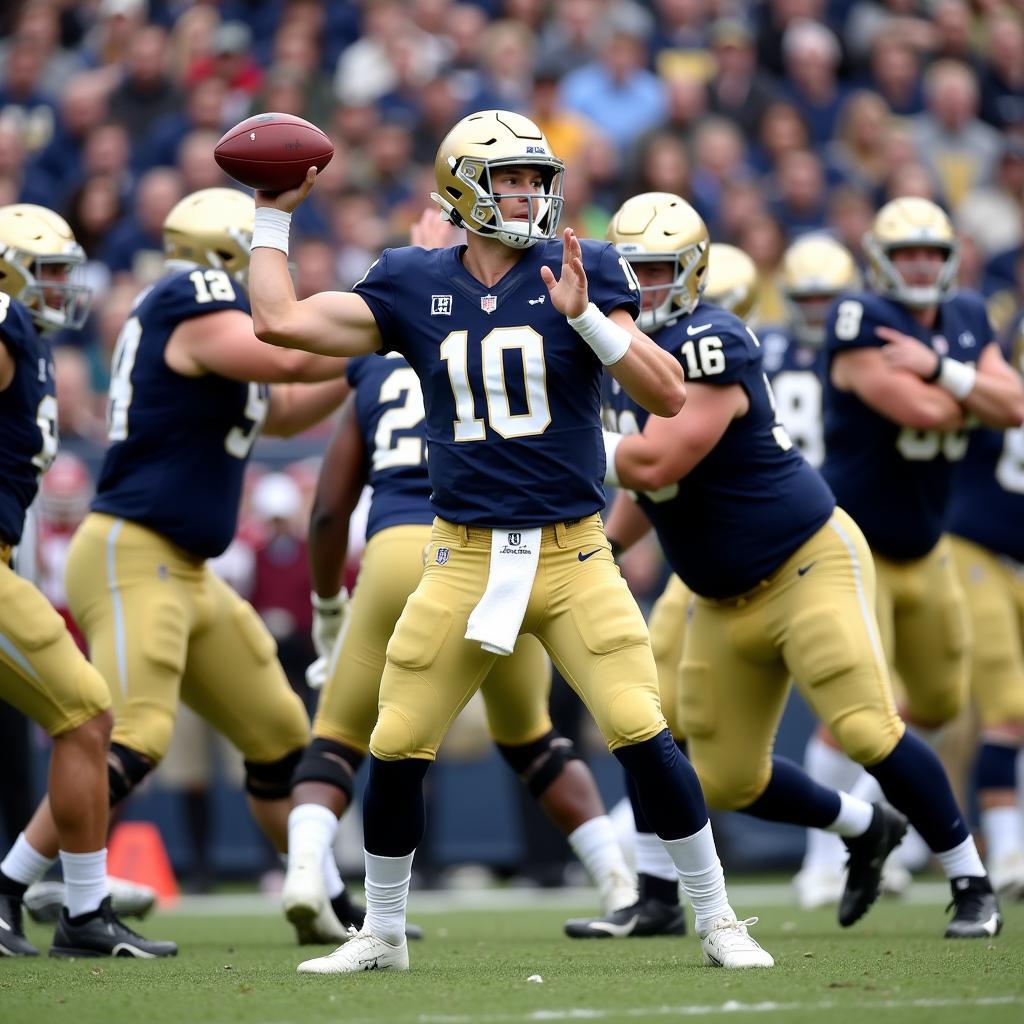 Ian Book Leading Notre Dame in 2019