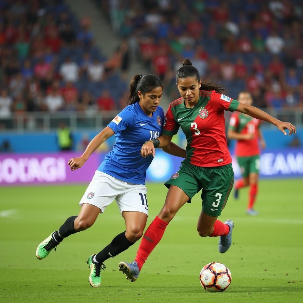 India vs Bangladesh Women's Football Match 2019