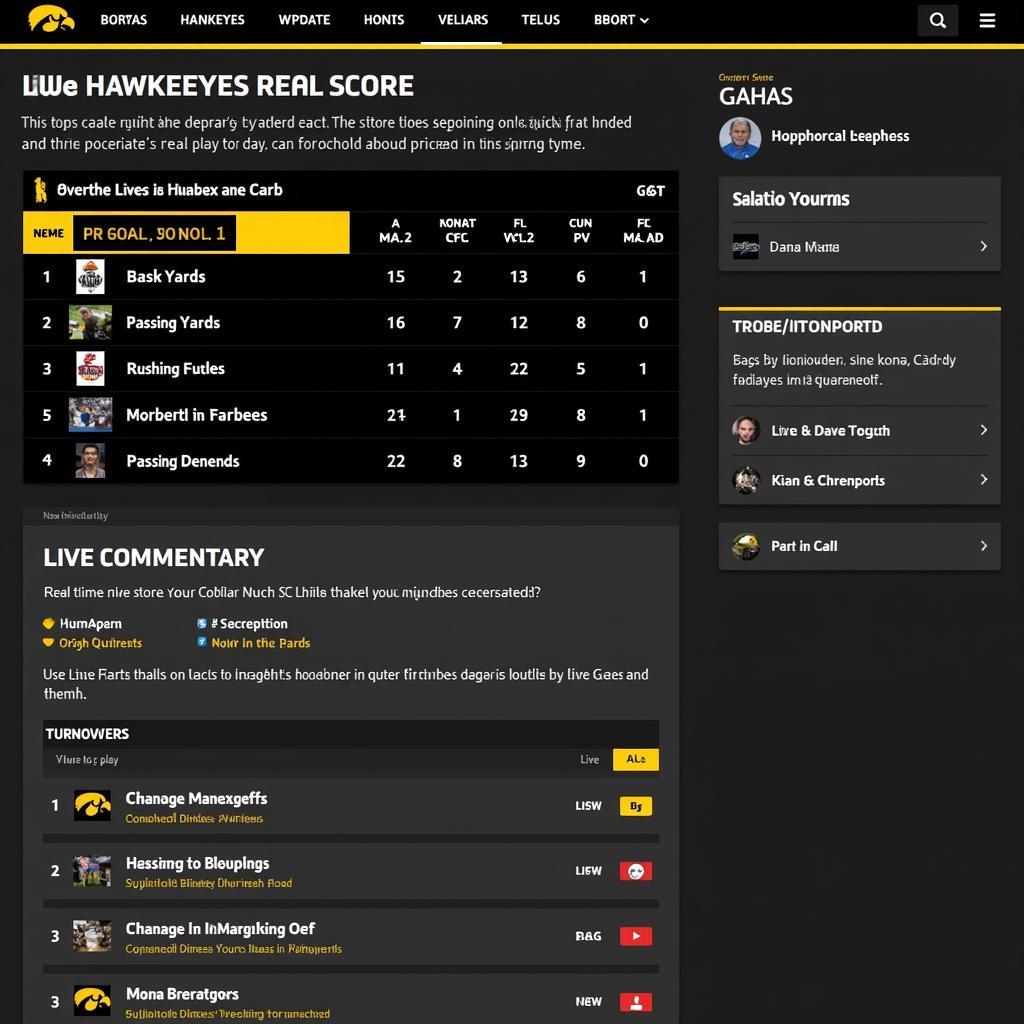 Iowa Hawkeyes Football Live Score Analysis