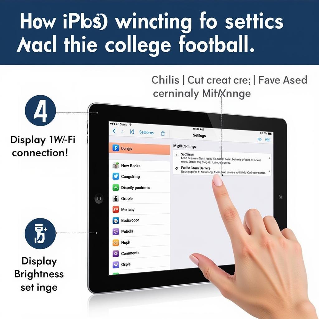 Optimizing iPad Settings for College Football Streaming