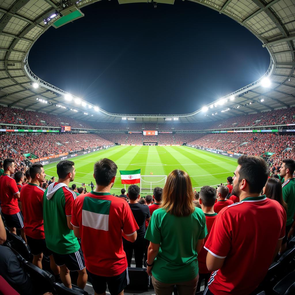 Passionate Fans of Iran and UAE National Teams