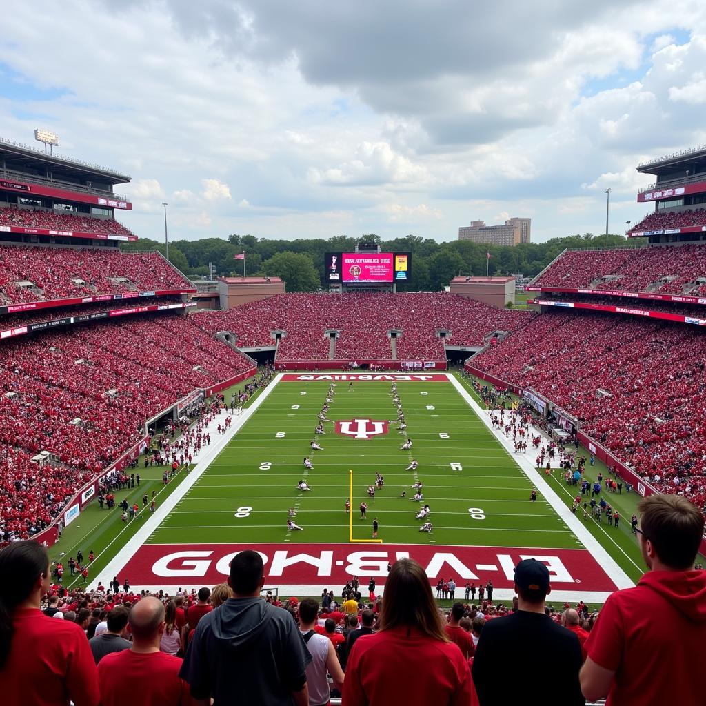 IU Football Live Game Atmosphere