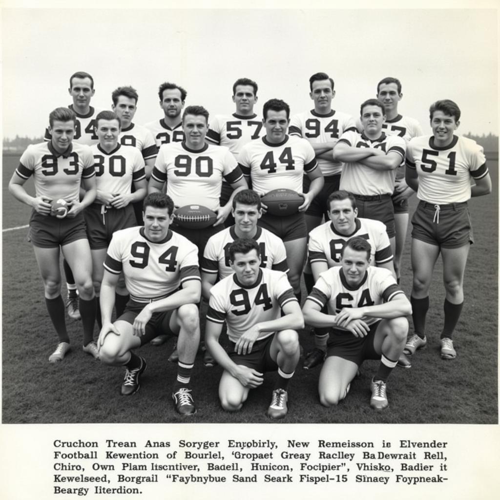 Historic Photo of Kewaunee Football Team