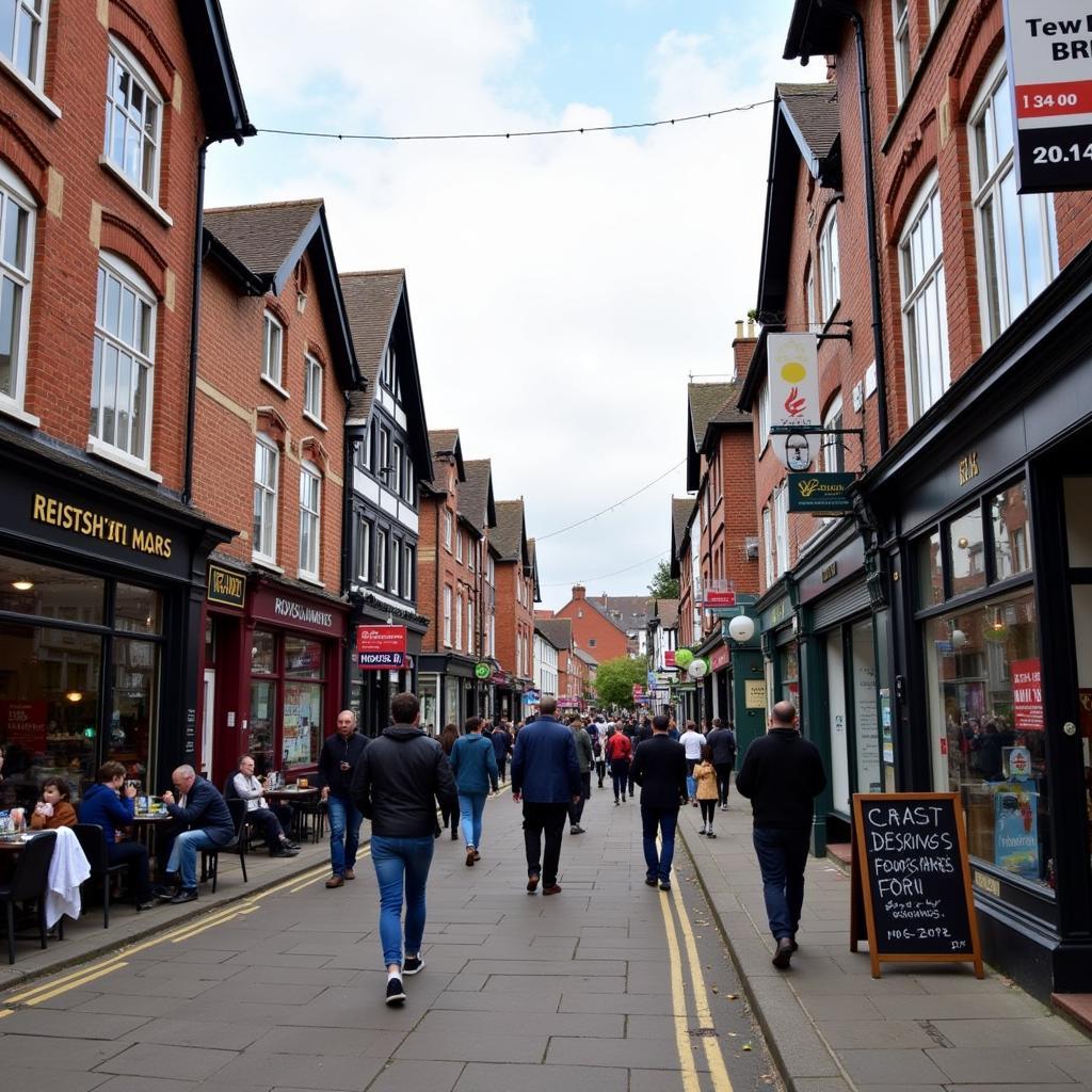 Knutsford High Street bustling with activity