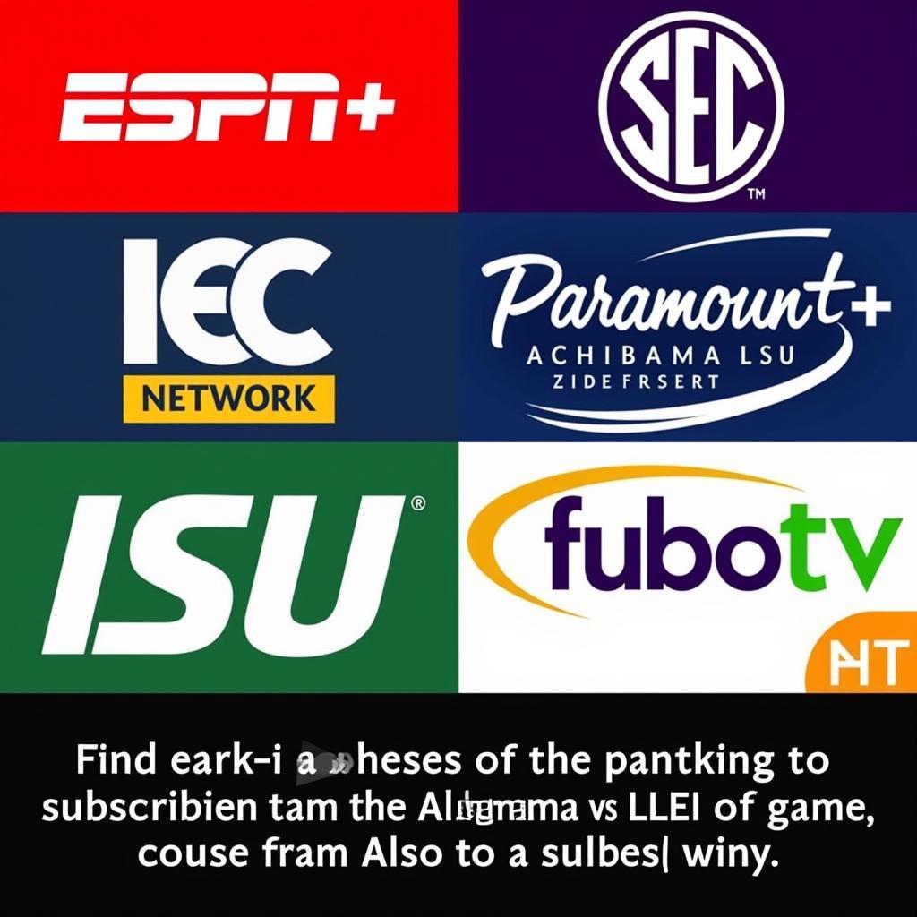 Legal Streaming Platforms for Alabama vs LSU