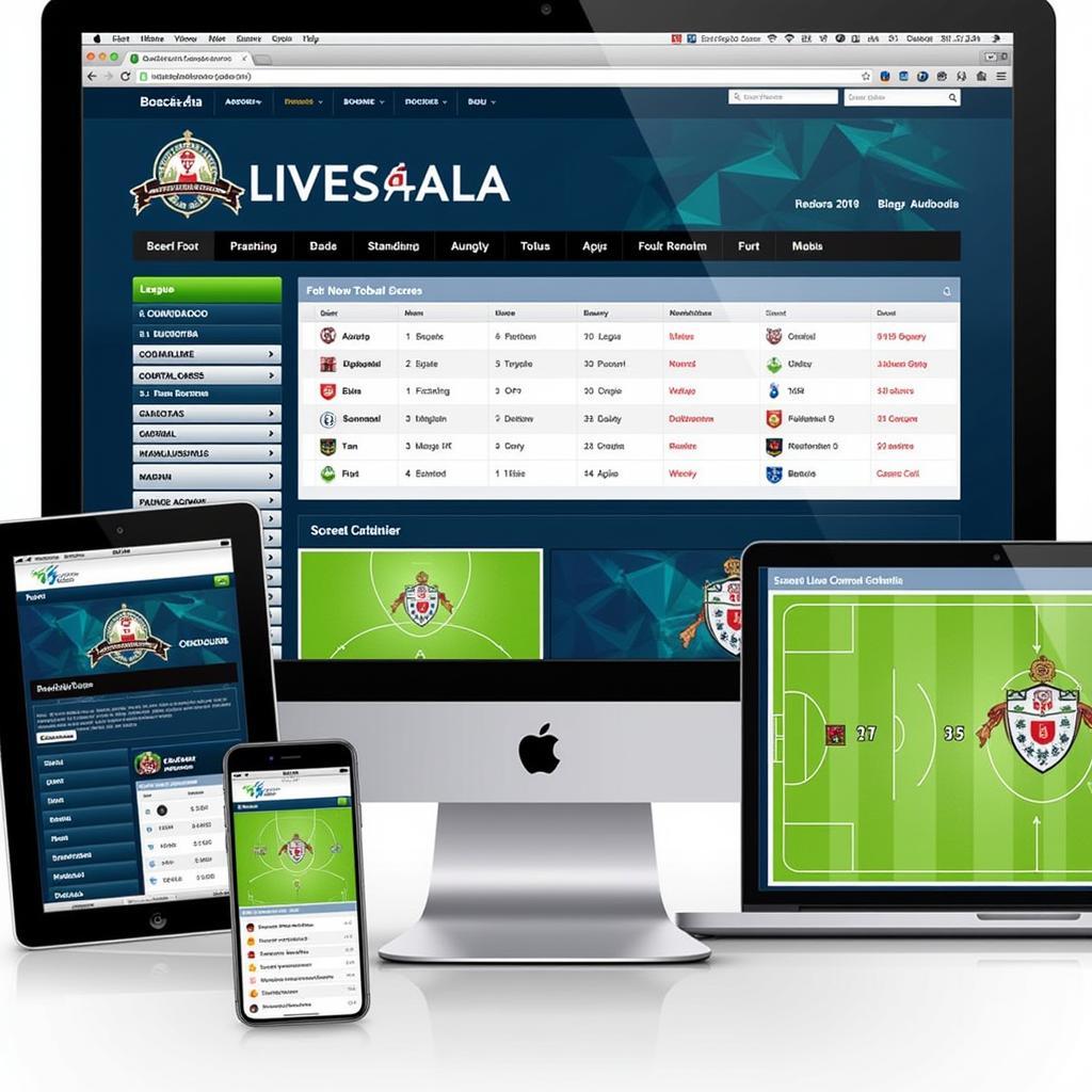 Live Scores for a Lesser-Known European Football League Displayed on a Specialized Website