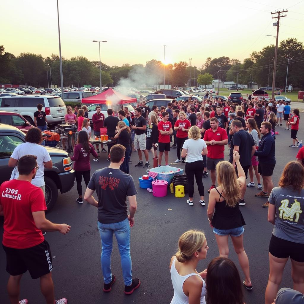 Liberty Flames Football Tailgate Party Before the Game