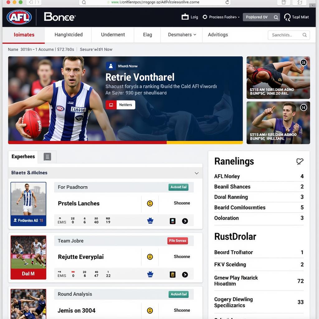 Live AFL Score Tracking and Analysis