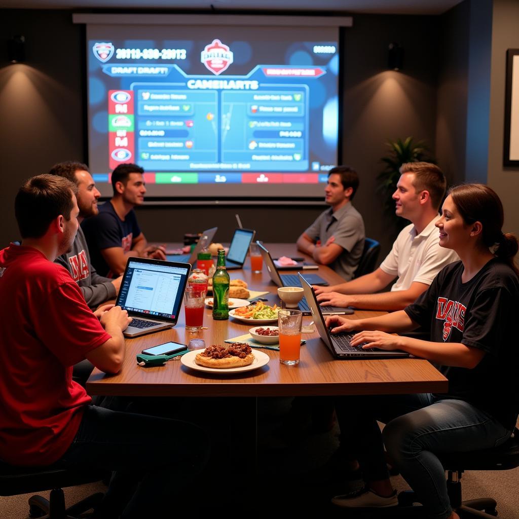 Setting Up a Memorable Live Fantasy Football Draft Event