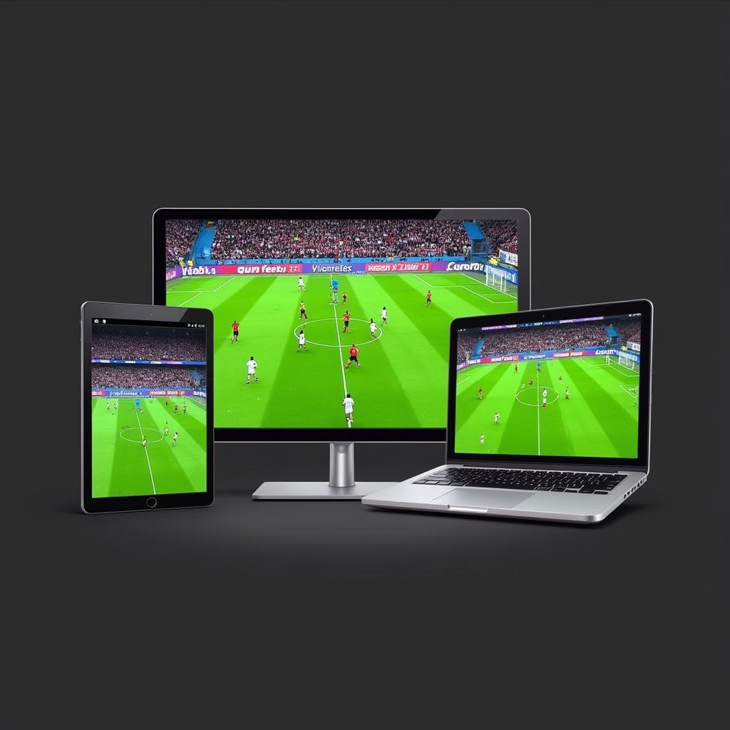 Live football app on multiple devices