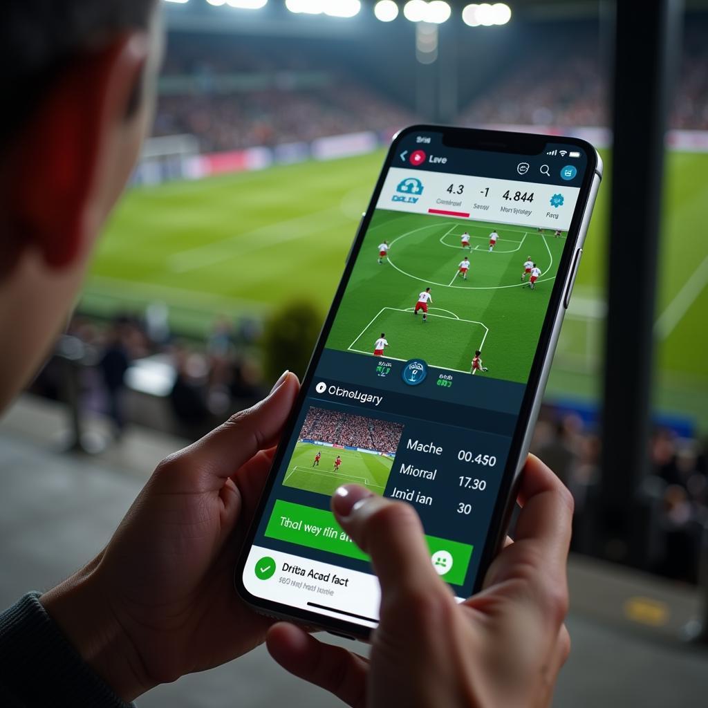 Live Football Match Score Updates on Mobile App