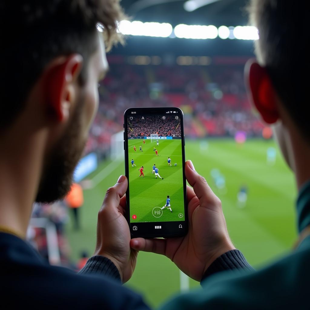 Streaming live football premiership on a mobile device