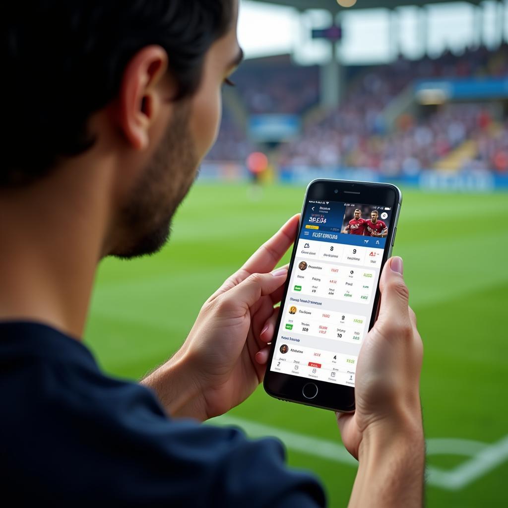 Live Football Score Updates on Mobile