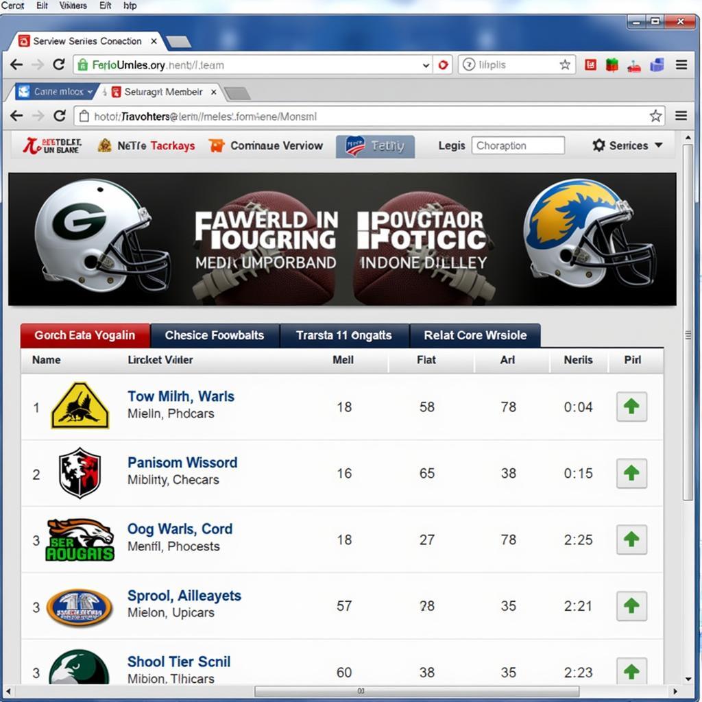 Live High School Football Scoreboard on a Website