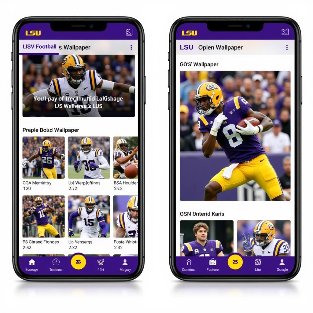 LSU Football Live Wallpaper Android Options