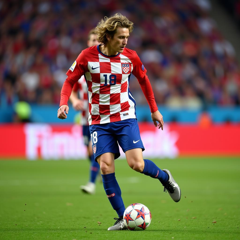 Luka Modric Controlling the Midfield