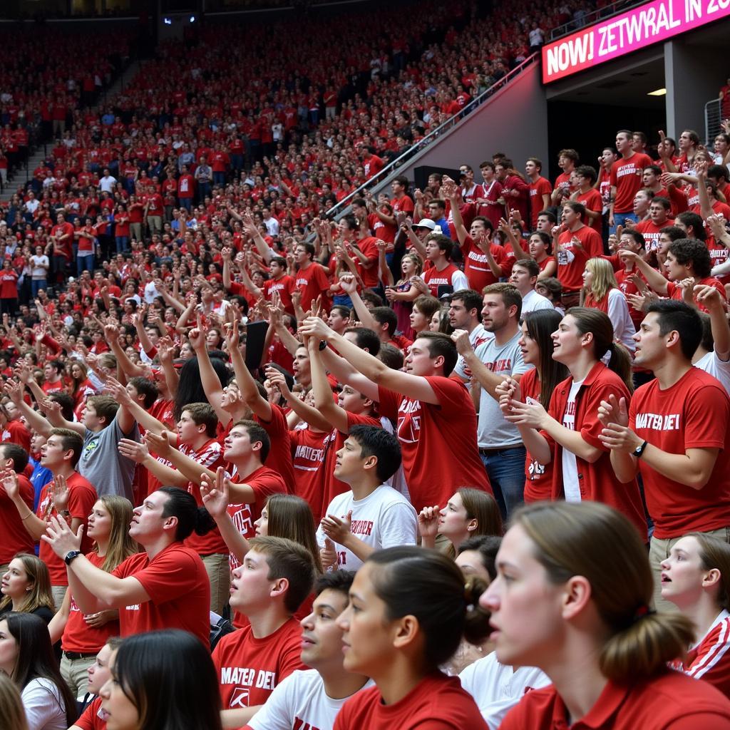 Mater Dei Football Fans Cheering