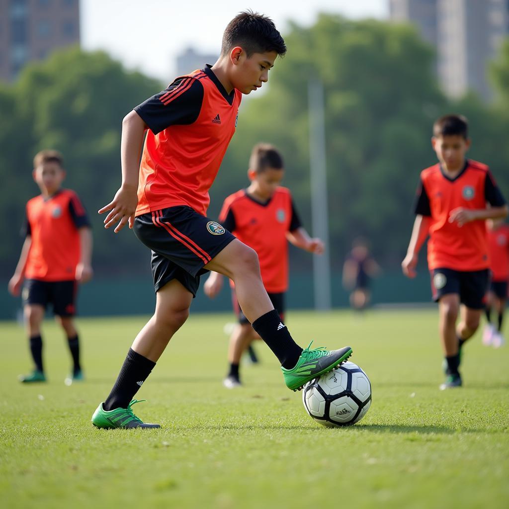 Mexican Youth Football Training