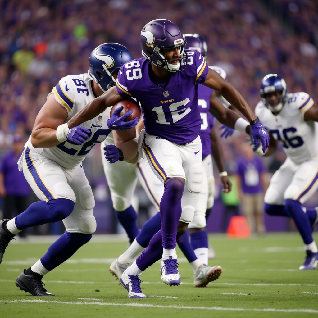 Minnesota Vikings Football Live Action Gameplay