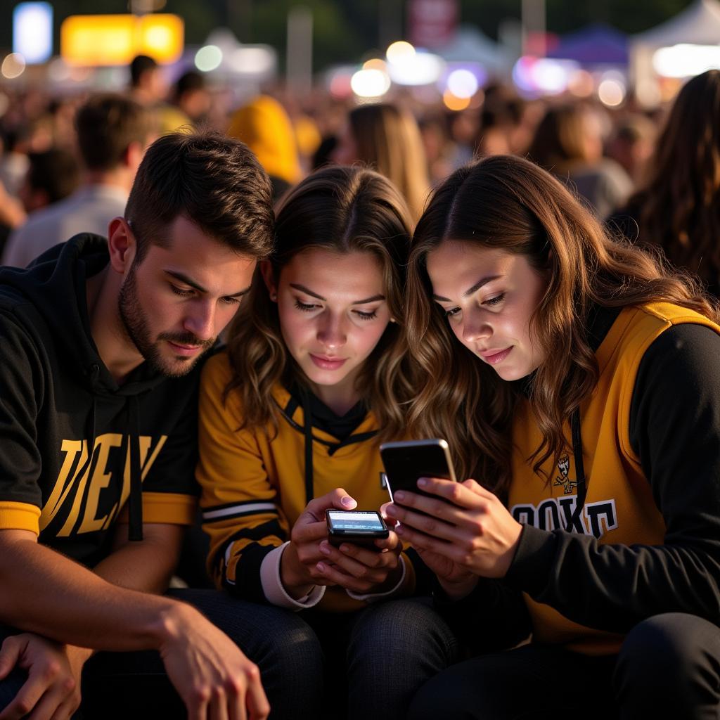 Mizzou Football Fans Checking Updates