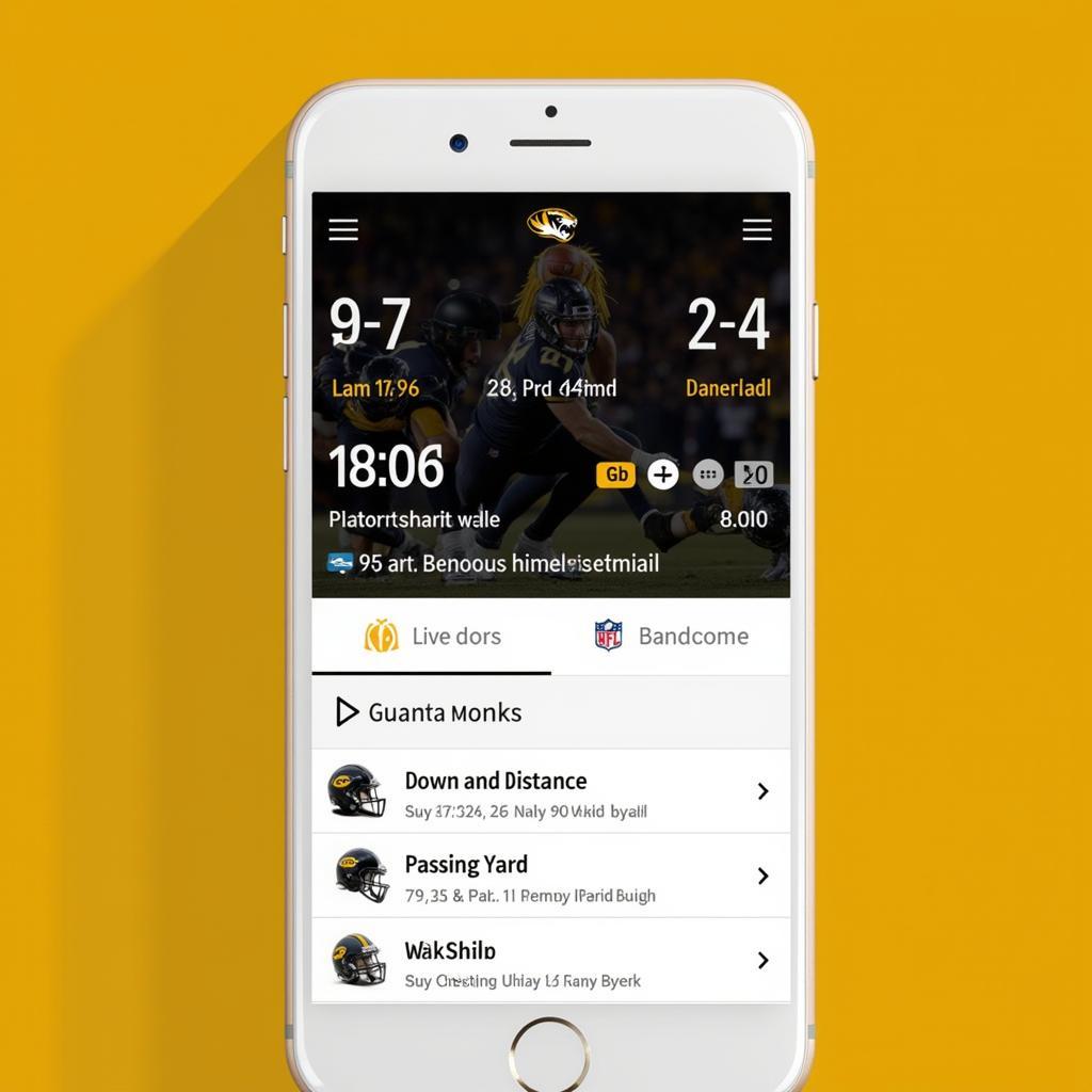 Mizzou Football Live Score App