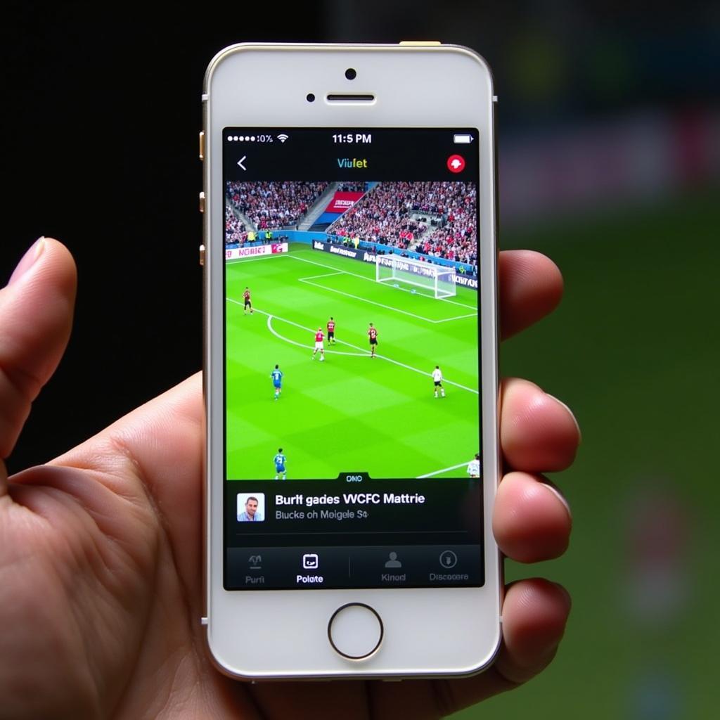 Streaming Football on iPhone 5 Using a Mobile Browser