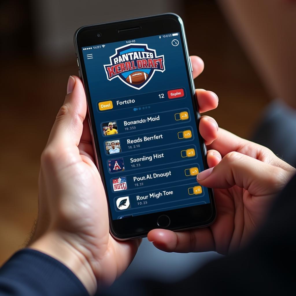 Mobile Fantasy Football Draft App