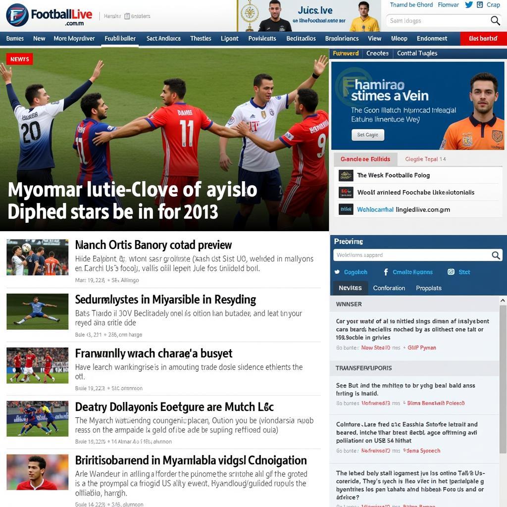 Myanmar Football News Updates on Football Live.com.mm