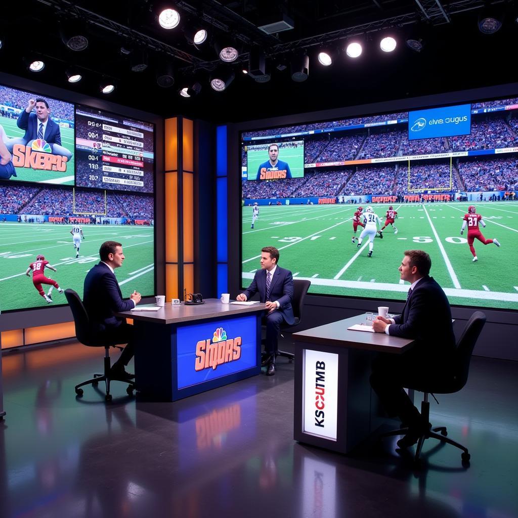 NBC Sports Fantasy Football Studio Broadcast Team